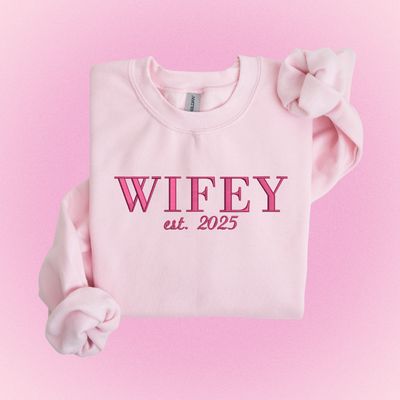 WIFEY Est. Custom Date - custom sleeve option