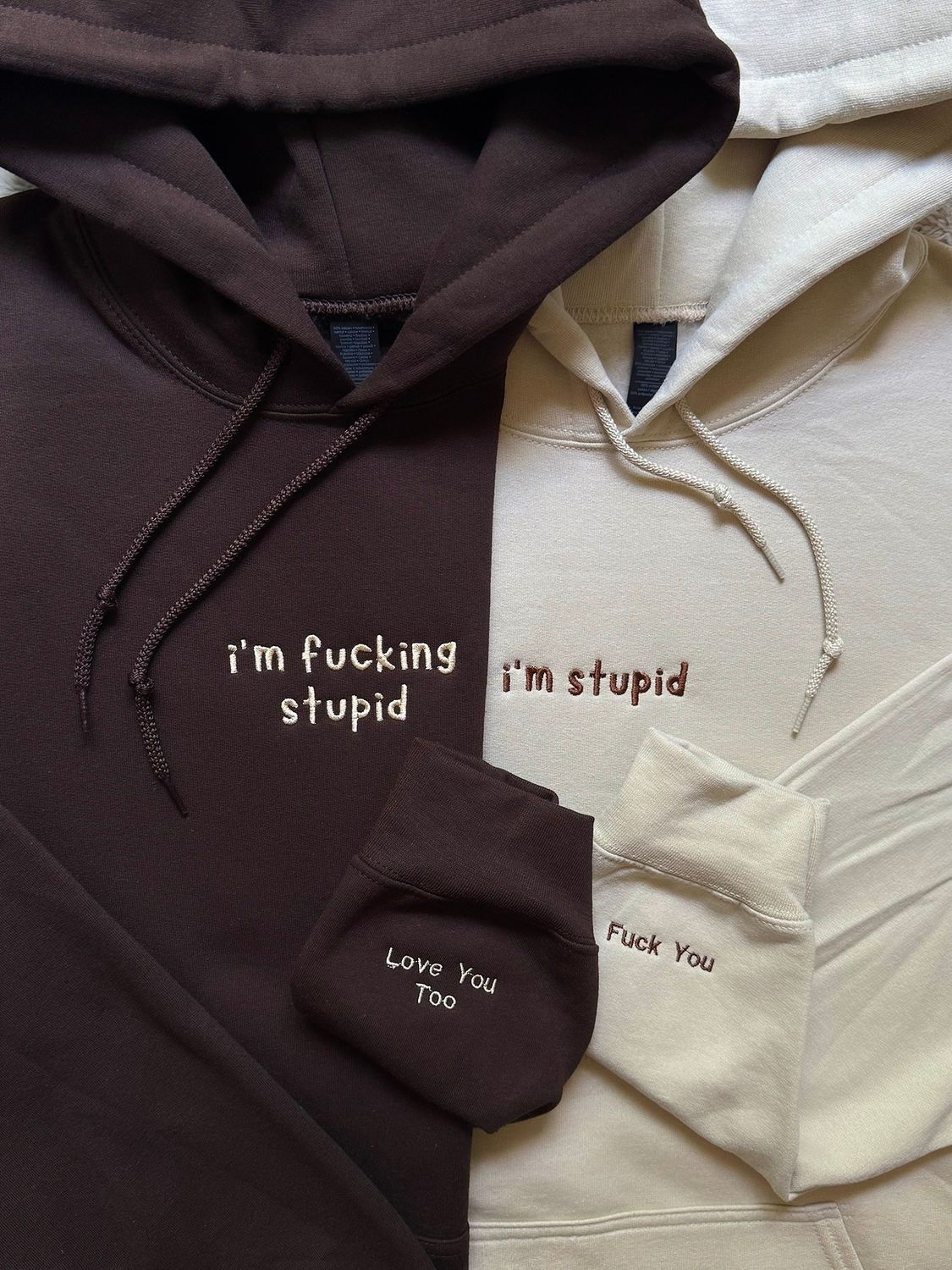 I&#39;m F*cking Stupid ~ I&#39;m Stupid Matching Embroidery Set