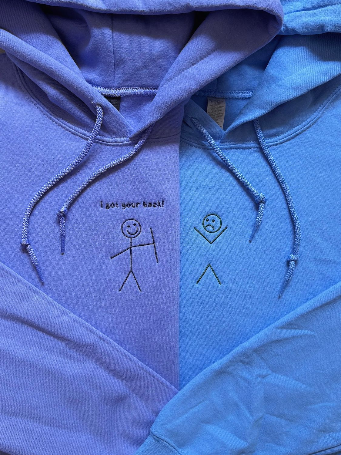 I Got Your Back! - Stick Figure Matching Embroidery Set