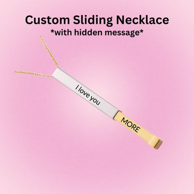Wholesome Custom Engraved Sliding Necklace