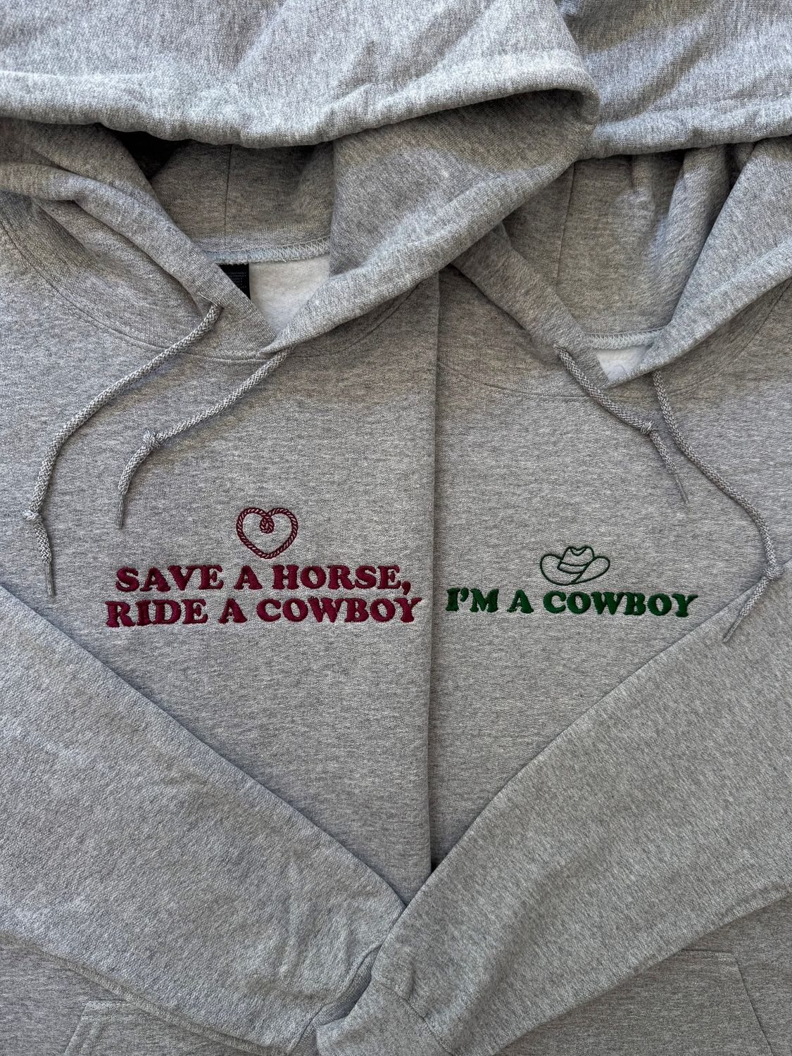 Save a Horse, Ride a Cowboy ~ I'm a Cowboy Matching Embroidery Set