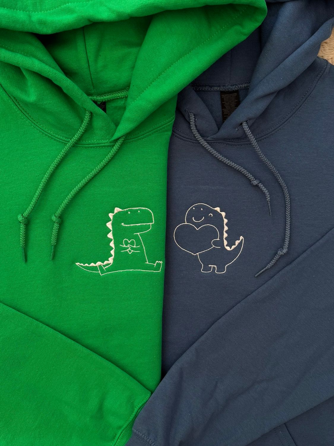 Dino Love Matching Embroidery Set
