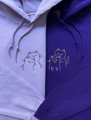 INDIVIDUAL Doodle Cat Embroidery
