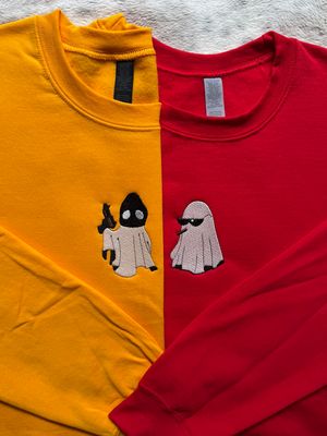 Ghost Partners In Crime Matching Embroidery Set - custom sleeves &amp; roman numerals under design option