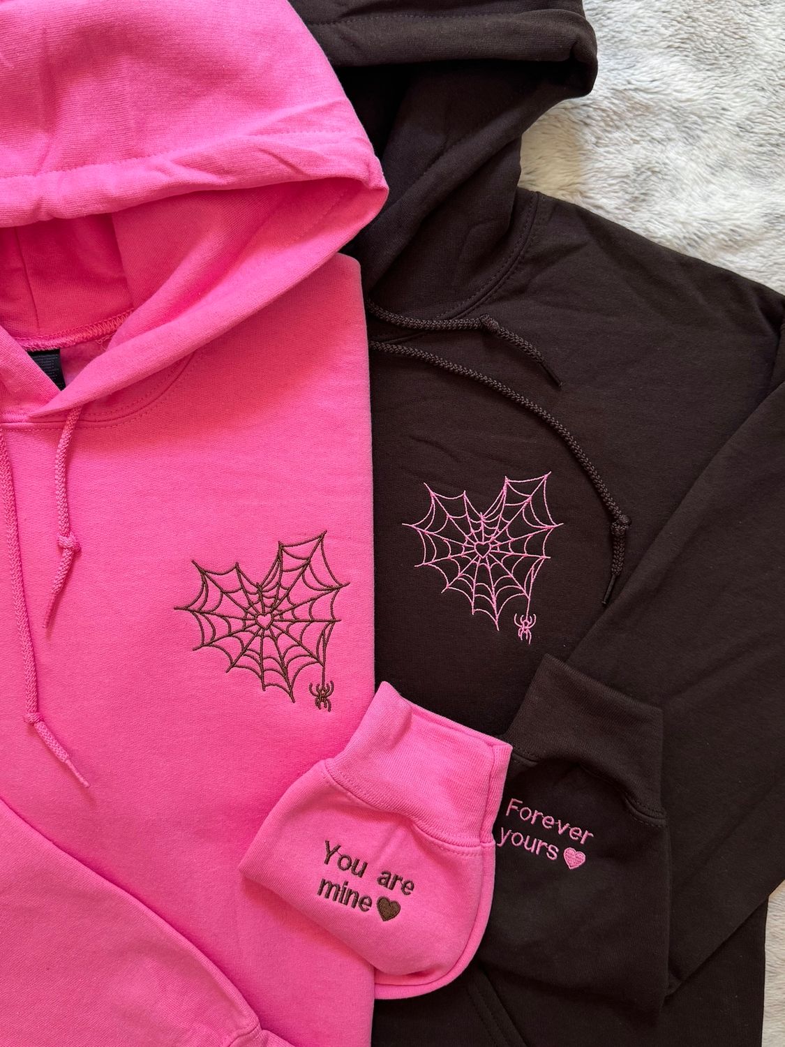 Spiderweb Heart Design 2.0 Matching Couples Set