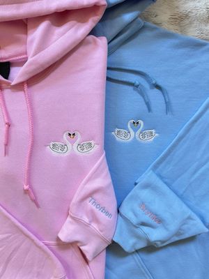 Swan Love Matching Set - custom sleeves &amp; roman numerals under design option