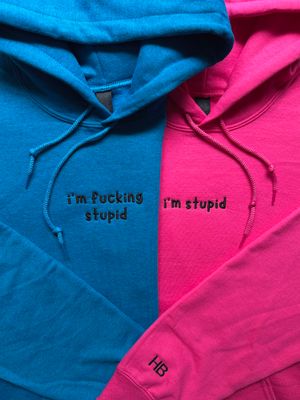 INDIVIDUAL I'm Stupid Embroidery