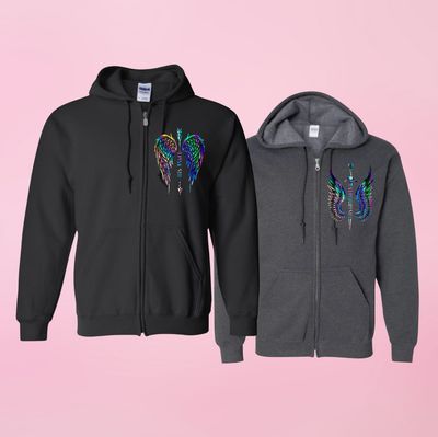 His Angel, His King Custom Matching Couples Set - custom sleeve option