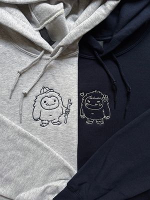 Yeti Love Matching Embroidery Set - “You’re my warm place in a cold world”