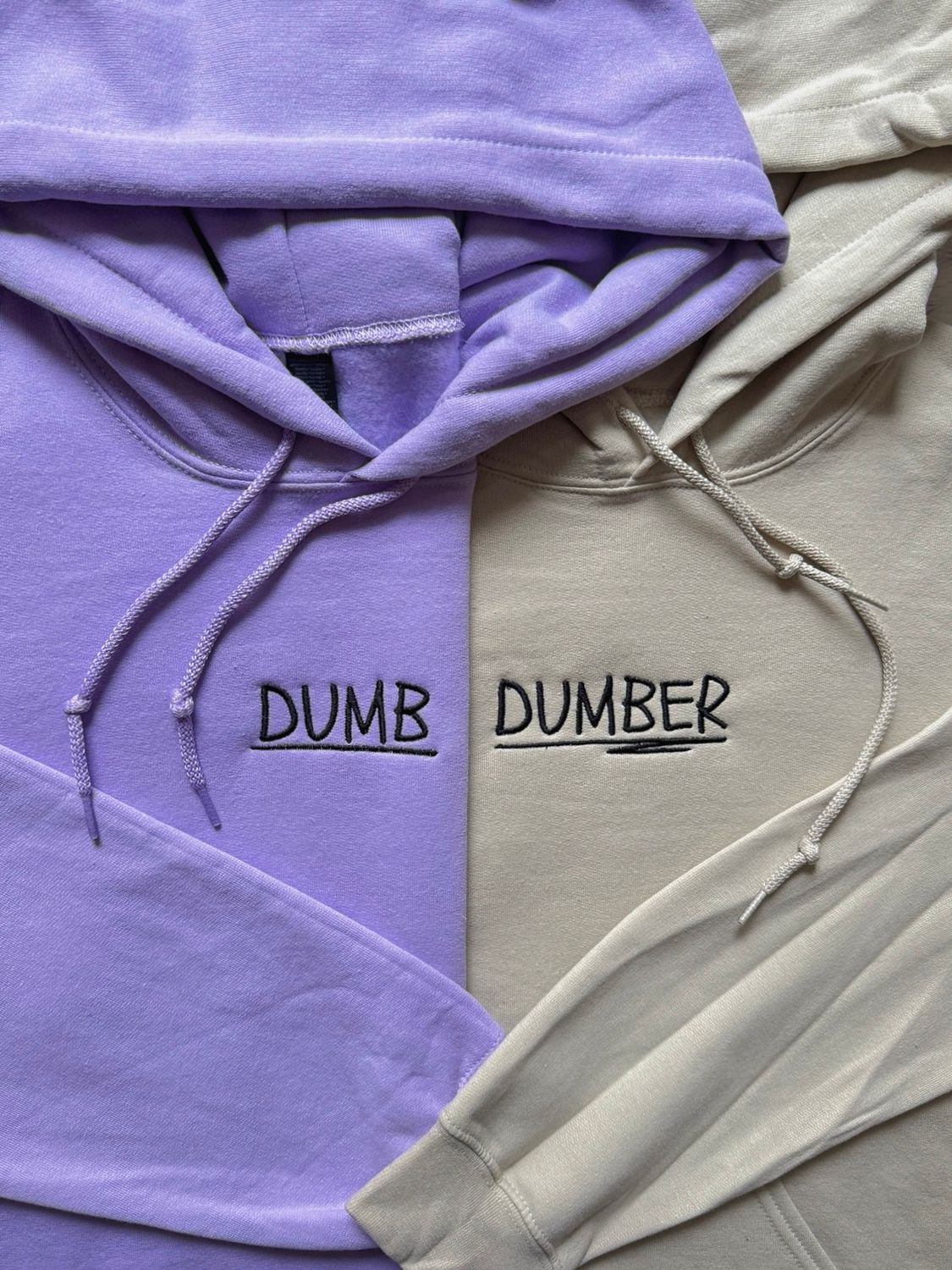 Dumb + Dumber Matching Embroidery Set