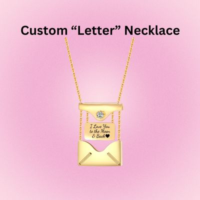 "Love Letter" Custom Engraved Chain Necklace