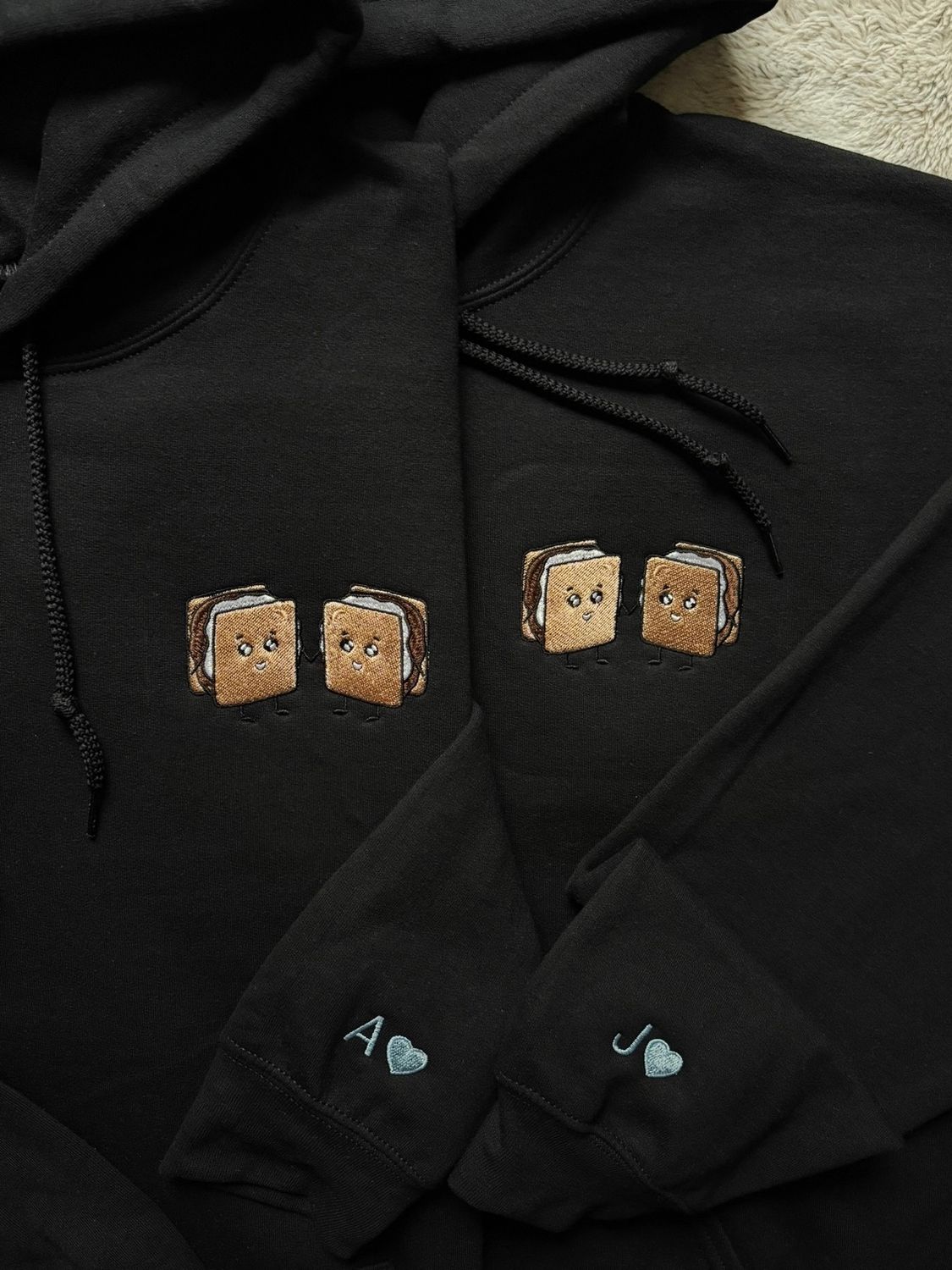 Smore Matching Couples Set - custom sleeves &amp; roman numerals under design option