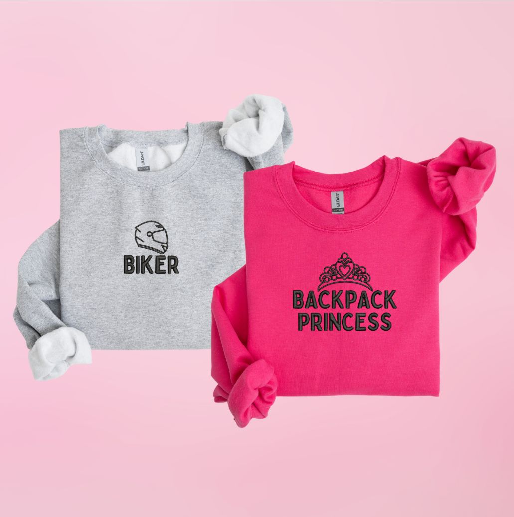 INDIVIDUAL Backpack Princess + Biker Embroidery