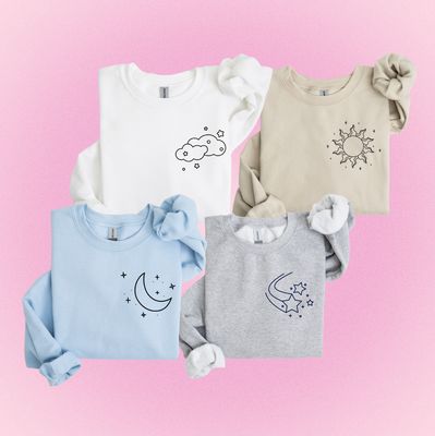 Sun ~ Moon ~ Stars ~ Clouds QUARTET Matching Set of 4