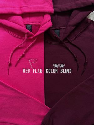 Red Flag ~ Color Blind Matching Embroidery Set