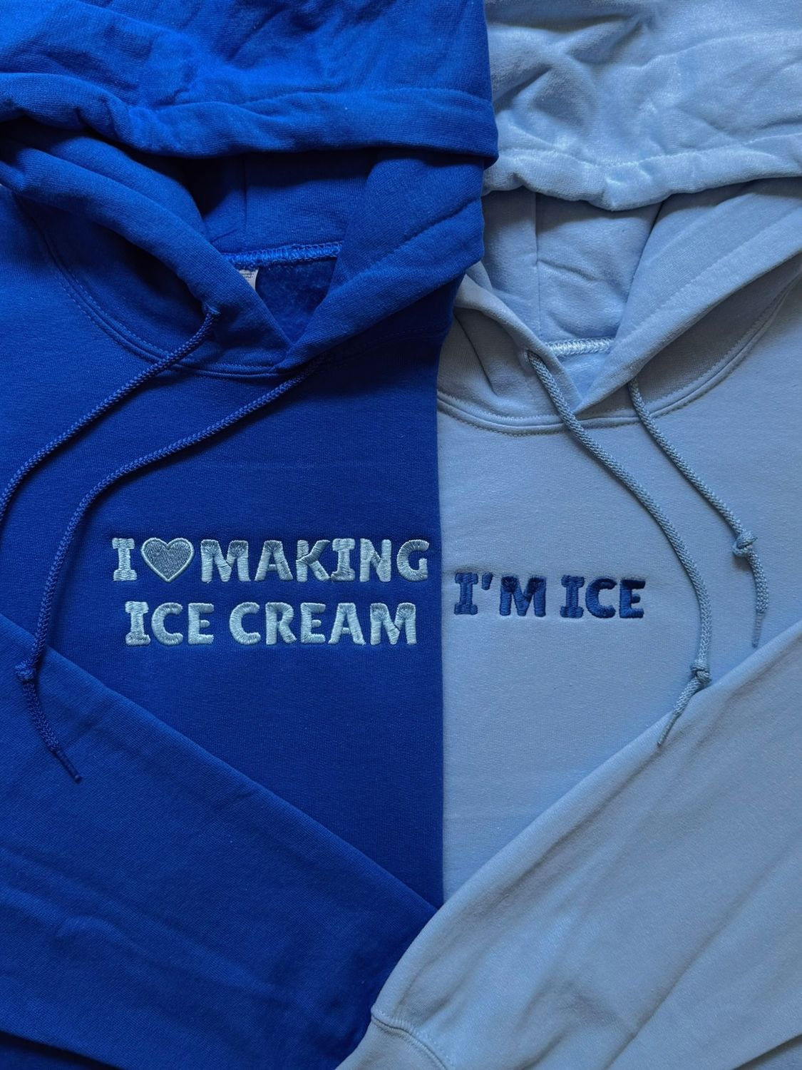 I Love Making Ice Cream ~ I'm Ice Matching Embroidery Set