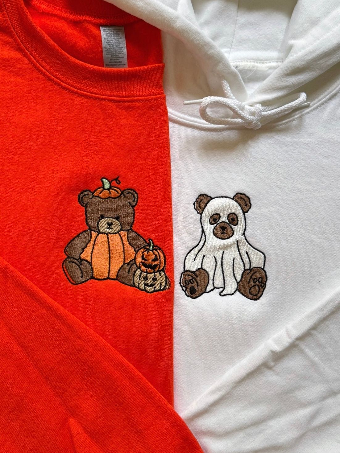 Halloween Bears Matching Embroidery Set - Pumpkin + Ghost Bears