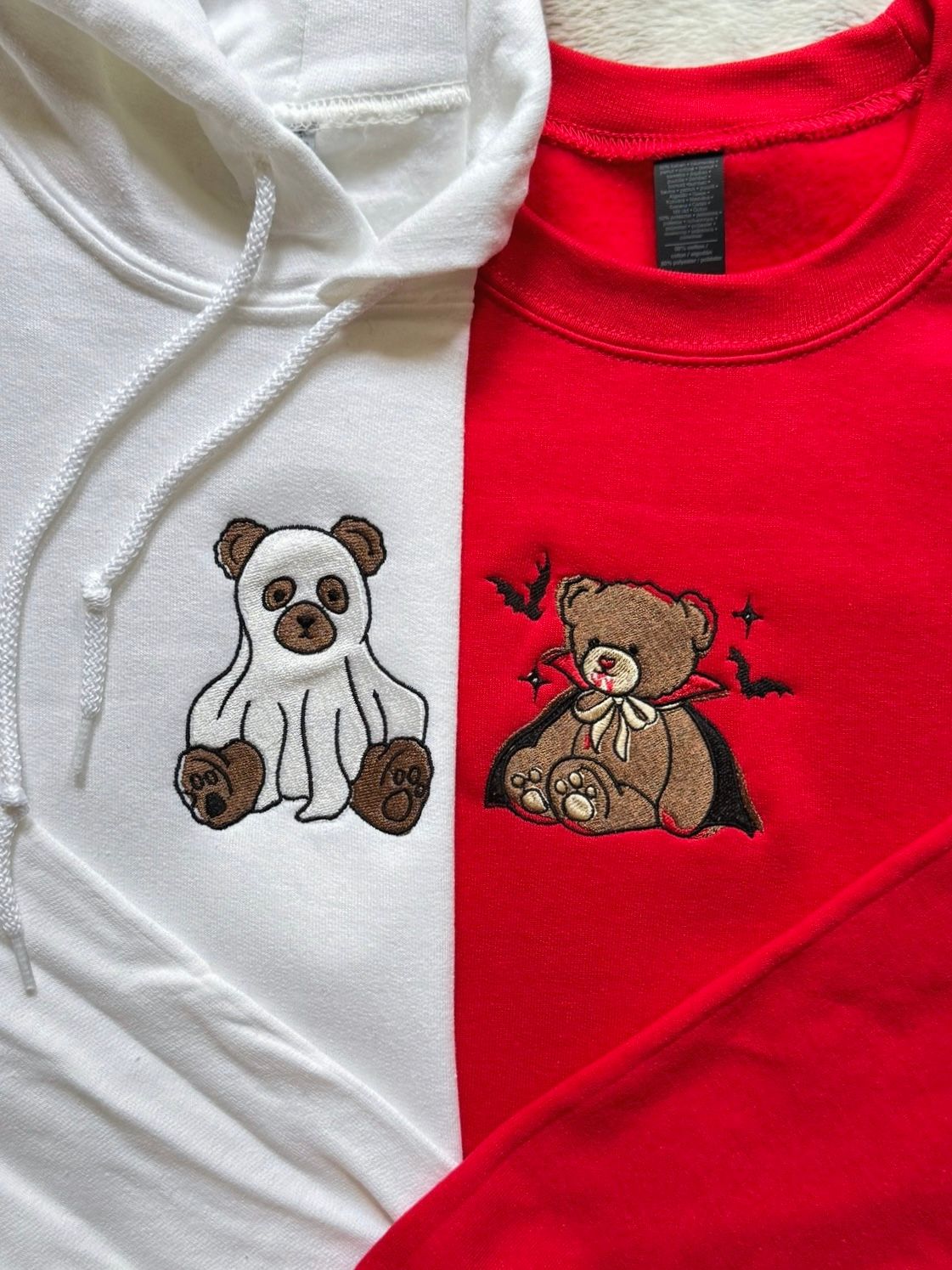 Halloween Bears Matching Embroidery Set - Vampire + Ghost Bears