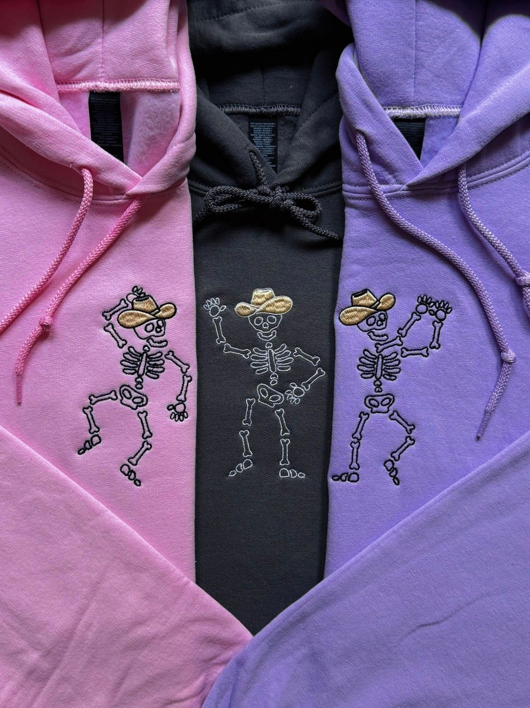 Skeletons Dancing - TRIO Matching Set for Halloween Besties