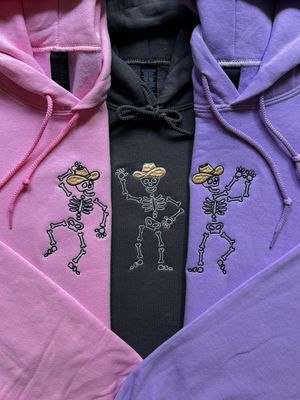 Skeletons Dancing - TRIO Matching Set for Halloween Besties