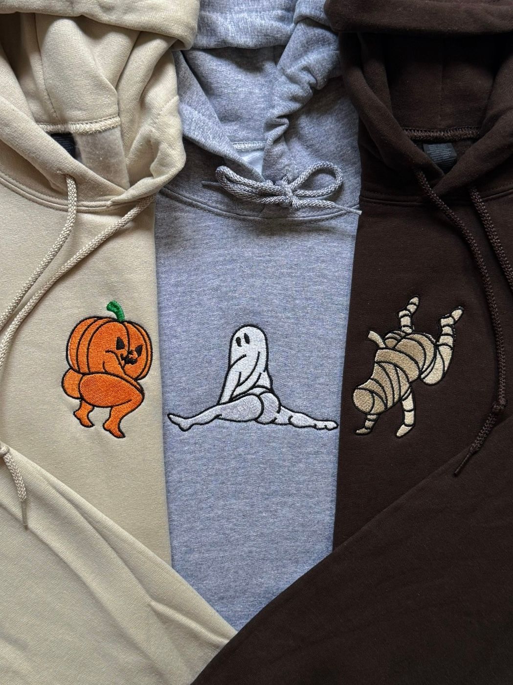 Twerking Pumpkin, Ghost, &amp; Mummy - TRIO Matching Set - Halloween Besties