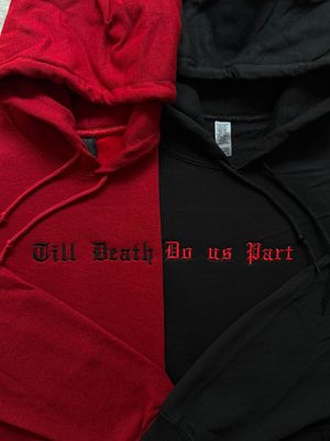 Till Death Do Us Part Matching Couples Embroidery Set