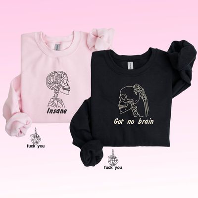 Insane - Got No Brain Matching Couples Set