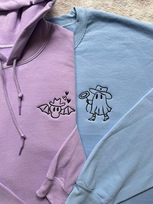 Ghost Cowboy + Bat Matching Set for Halloween