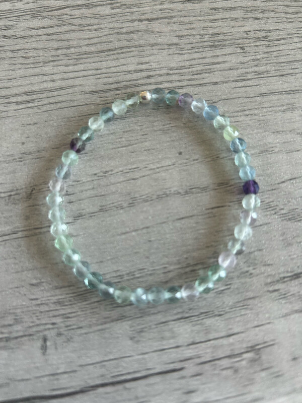 Faceted Fluorite Bracelet