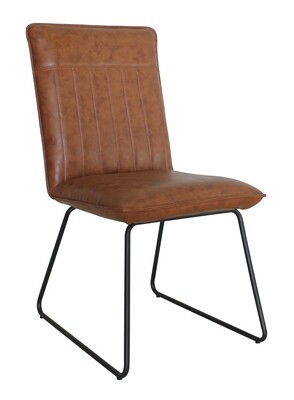 Richmond Dining Chair - Dark Grey | Tan Richmond Dining Chair - Dark Grey | Tan