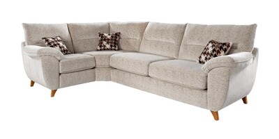 Billie Fabric Corner Sofa - Brown | Charcoal​ | ​Cream | Grey