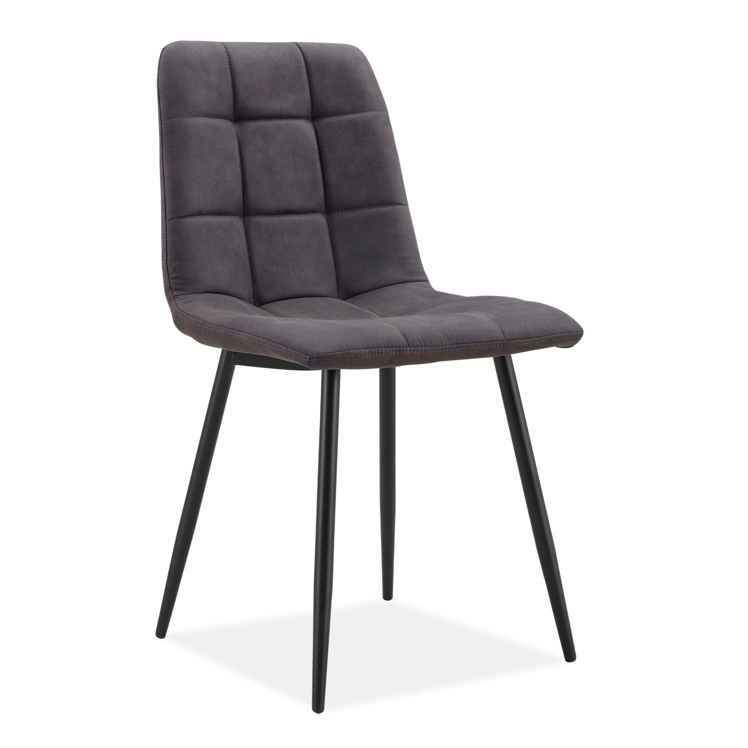 Suede grey dining chairs deals