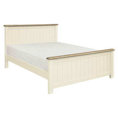 Meghan Oak | Cream Bed Frame - 4ft 6" | 5ft | 6ft