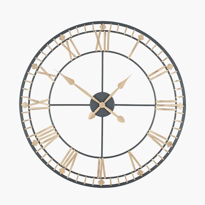 Antique Bronze & Gold Round Clock Antique Bronze & Gold Round Clock