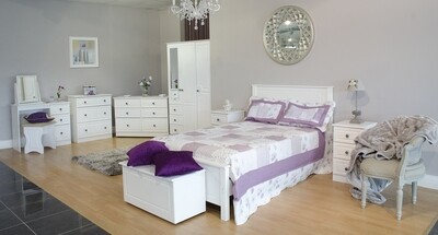 Snowdon White 3ft 2 Drawer Mirrored Wardrobe Snowdon White 3ft 2 Drawer Mirrored Wardrobe