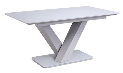 Rafael Dining Table -  Light Grey Matt | White Gloss