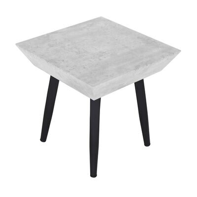 Munich Lamp Table - Grey Marble | Warm Oak