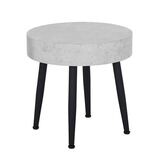 Verona Lamp Table - Grey Marble | Warm Oak