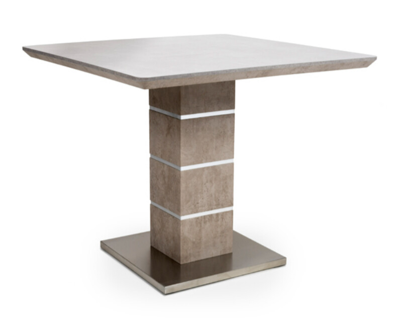 Delta Square Table - Melamine Concrete Effect
