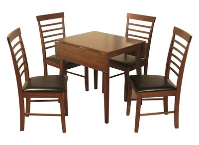 Hanover Square Dropleaf Dining Set - Including 4 Chairs - Light | Dark