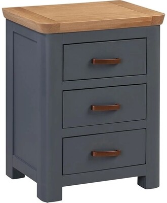 Treviso Oak Midnight Blue Bedside Locker Treviso Oak Midnight Blue Bedside Locker
