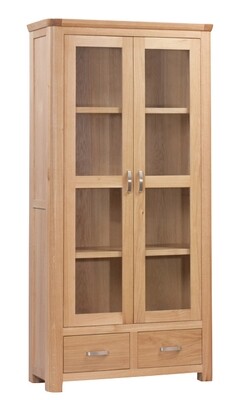 Treviso Oak Display Cabinet