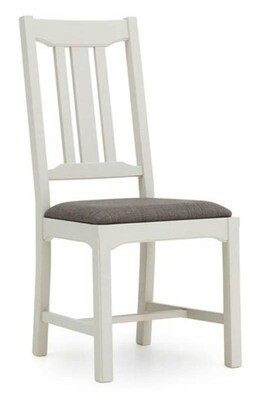 Eden Oak Padded Chair - Light Grey | Oak