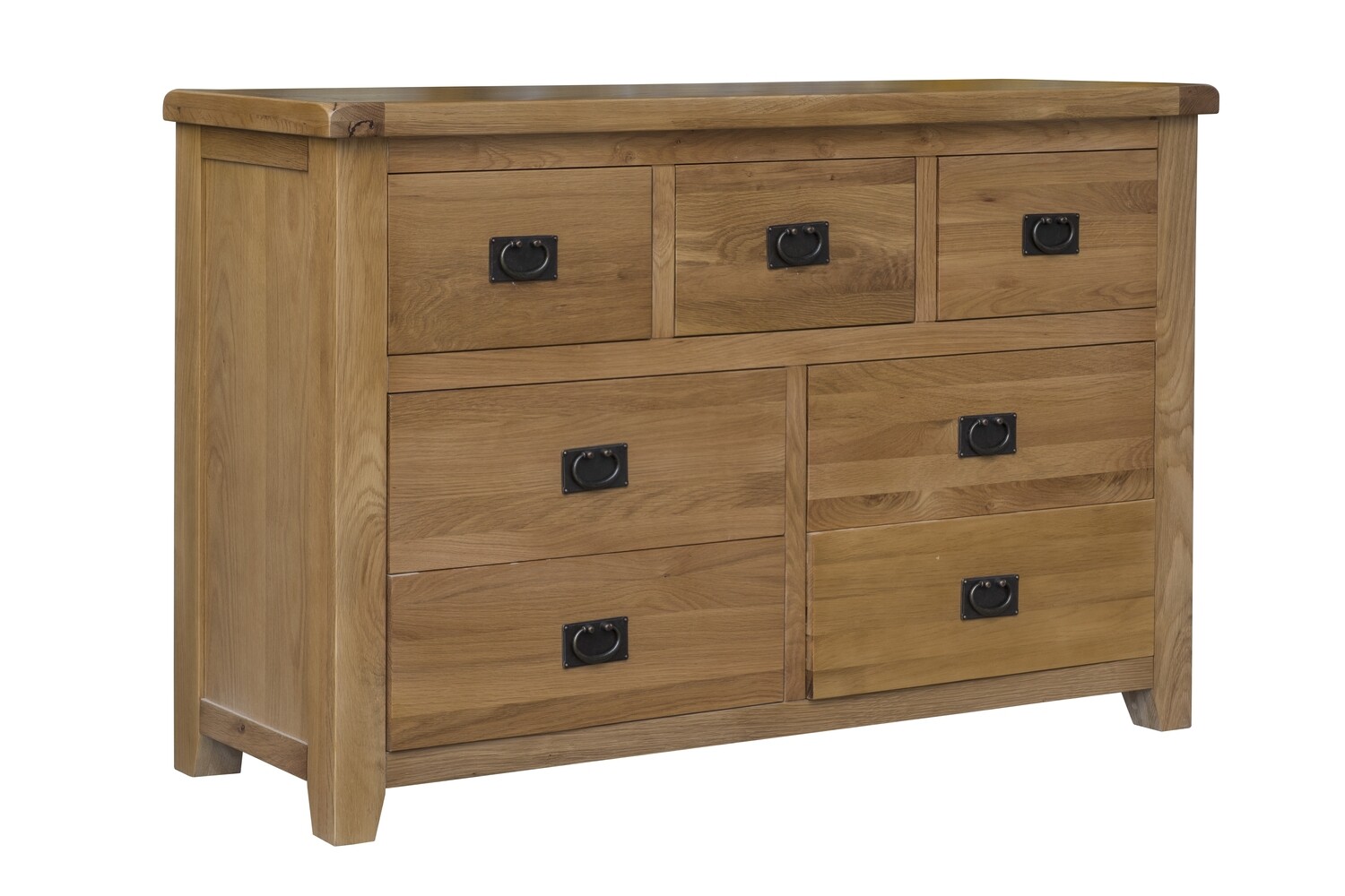 Saoirse Oak 7 Drawer Wide Chest