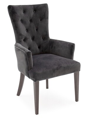 Pembroke Dining Armchair - Charcoal | Taupe