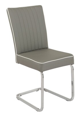 Bamberg Dining Chair - Grey | Taupe Leather Bamberg Dining Chair - Grey | Taupe Leather