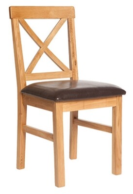 York Oak Dining Chair - Padded Seat