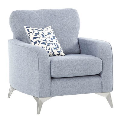 Madena Fabric Armchair - Blue | Cream | Grey | Taupe