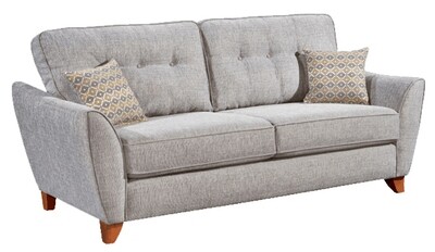 Ashley 3 Seater Sofa - Silver | Charcoal | Mink | Beige