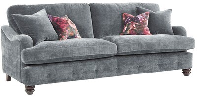 Millie Fabric 2 Seater Sofa - Charcoal | Pink | Silver | Taupe